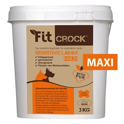 cdVet Fit-Crock Sensitive Jehněčí - granule lisované za studena Balení: 3 kg - MAXI