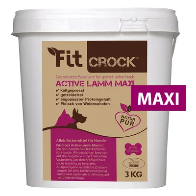 cdVet Fit-Crock Active Jehněčí - granule lisované za studena Balení: 3 kg - MAXI