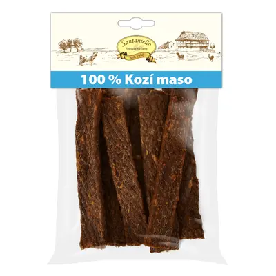 Santaniello Plátky z kozího masa pro psy 100 g Váha: 100 g