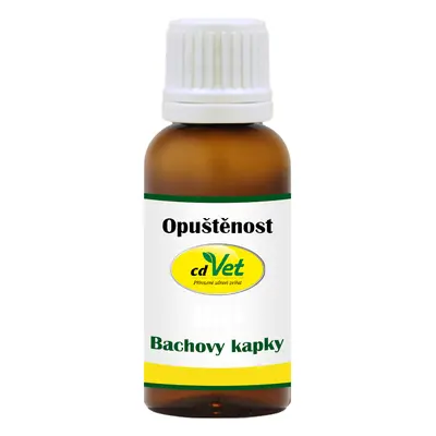 Bio Bachovy kapky pro psy a kočky Opuštěnost - cdVet Objem: 20 ml