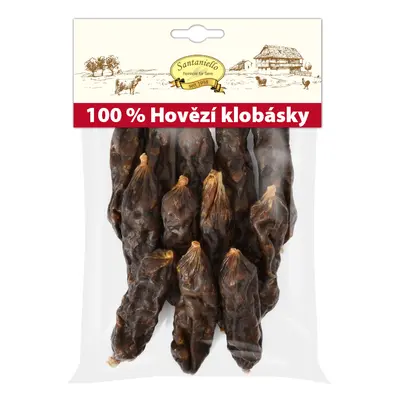 Santaniello Hovězí klobásky pro psy 100 g Váha: 100 g