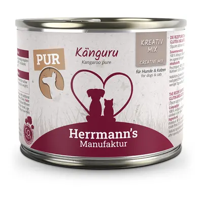 Herrmann's Konzerva pro psy a kočky - Klokaní maso Váha: 200 g