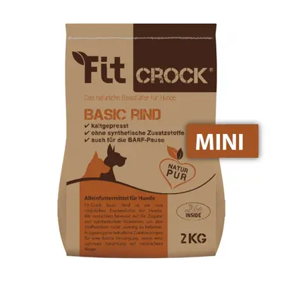 cdVet Fit-Crock Basic Hovězí - granule lisované za studena Balení: 2 kg - MINI