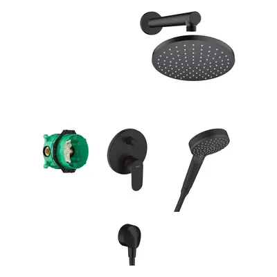 Hansgrohe Vernis Blend - Sprchový set 200 s baterií pod omítku, černá 27911670