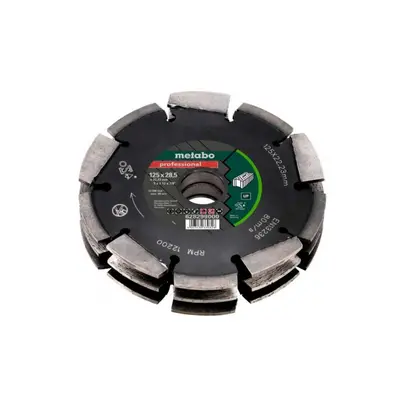 Metabo Příslušenství - Diamantový frézovací kotouč na zdivo, 125x22,23 mm 628299000