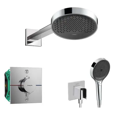 Hansgrohe - Sprchový set s termostatem pod omítku, s tělesem, průměr 25 cm, 3 proudy, chrom SANI