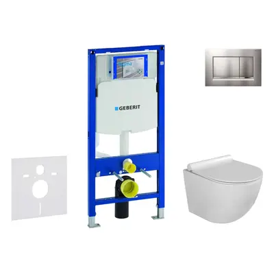 Geberit Duofix - Set předstěnové instalace, klozetu Gaia a sedátka softclose, tlačítko Sigma30, 