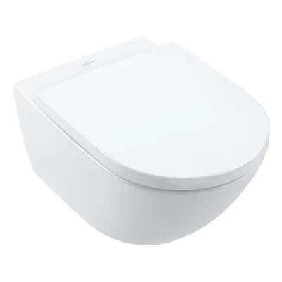 Villeroy & Boch Subway 3.0 - Závěsné WC se sedátkem SoftClosing, TwistFlush, alpská bílá 4670TS0