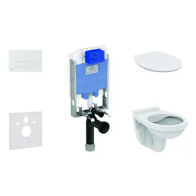 Ideal Standard ProSys - Set předstěnové instalace, klozet Alpha se sedátkem, tlačítko Oleas M2, 