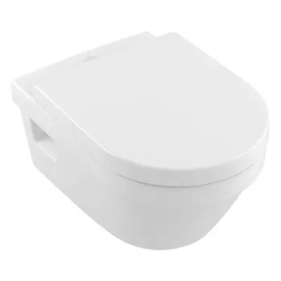 Villeroy & Boch Architectura - Závěsné WC, sedátko SoftClose, Rimless, s CeramicPlus, alpská bíl