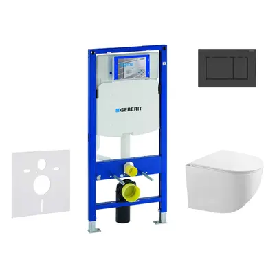 Geberit Duofix - Set předstěnové instalace, klozetu Gaia a sedátka softclose, tlačítko Sigma30, 