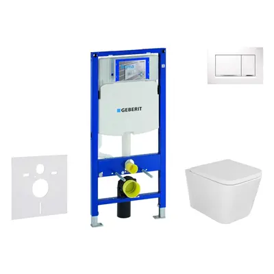 Geberit Duofix - Set předstěnové instalace, klozetu Arkas a sedátka softclose, tlačítko Sigma30,