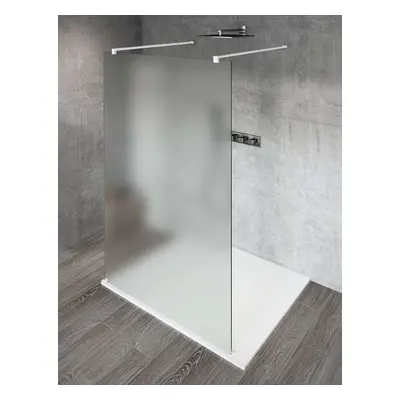 Gelco Vario - Sprchová stěna Walk-In do prostoru, 130 cm, Coated Glass, bílá/matné sklo GX1413GX