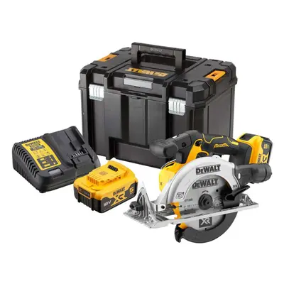 DeWALT Nářadí - 18V AKU kotoučová pila 165 mm, 2x aku 5,0 Ah XR, nabíječka DCS565P2