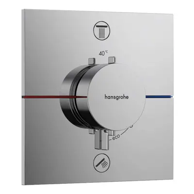 Hansgrohe ShowerSelect Comfort - Termostatická baterie pod omítku, pro 2 spotřebiče, chrom 15572