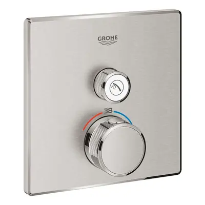 Grohe Grohtherm SmartControl - Termostatická sprchová baterie pod omítku s 1 ventilem, superstee