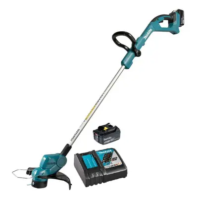 Makita Zahradní technika - 18V AKU vyžínač, záběr 26 cm, 1x aku 3,0 Ah LXT, nabíječka DUR193RF