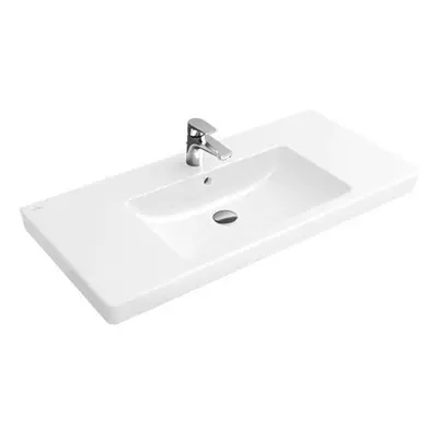 Villeroy & Boch Subway 2.0 - Umyvadlo nábytkové 100x47 cm, s přepadem, otvor pro baterii, alpská