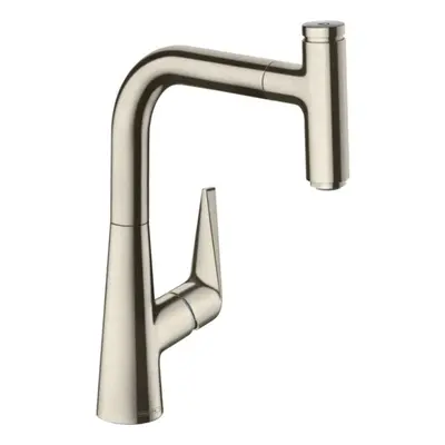 Hansgrohe Talis Select M51 - Dřezová baterie M5115-H220 s výsuvnou sprškou, sBOX, vzhled nerezu 