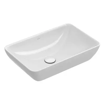 Villeroy & Boch Venticello - Umyvadlo 55x36 cm, s přepadem, bez otvoru pro baterii, CeramicPlus,