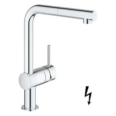 Grohe Minta - Dřezová baterie s výsuvnou koncovkou, chrom 31397000