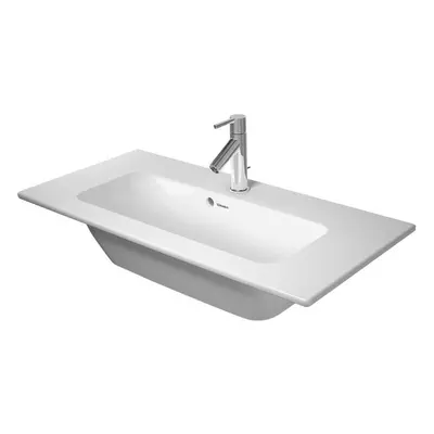 Duravit ME by Starck - Umyvadlo nábytkové Compact, 83x40 cm, s 1 otvorem pro baterii, alpská bíl