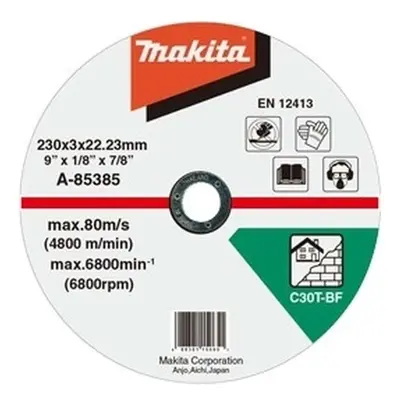 Makita Příslušenství - Řezný kotouč na kámen 230x22,2 mm A-85385