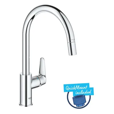 Grohe Start Curve - Dřezová baterie s výsuvnou koncovkou, chrom 30562000