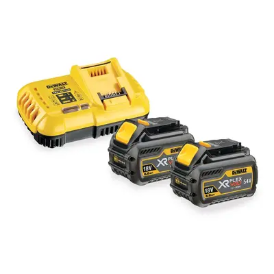 DeWALT Příslušenství - Sada 8A nabíječky a 2x aku 18/54 V XR FLEXVOLT 6,0 Ah DCB118T2