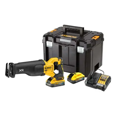 DeWALT Nářadí - 18V AKU mečová pila, 2x aku 5,0 Ah POWERSTACK, nabíječka DCS386H2T