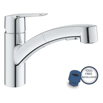 Grohe QuickFix Start - Dřezová baterie s výsuvnou sprškou, chrom 30531001