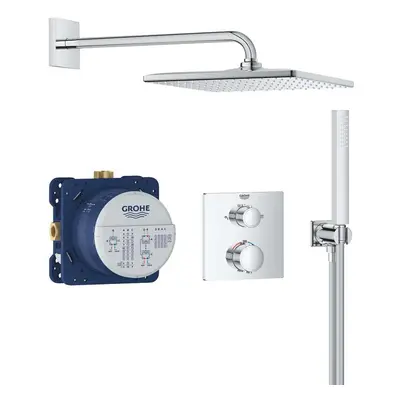 Grohe Precision - Sprchový set s termostatem pod omítku, 31x31 cm, chrom 34881000