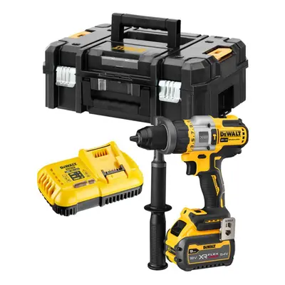 DeWALT Nářadí - 18V AKU vrtačka s příklepem, 1x aku 9,0 Ah FLEXVOLT, nabíječka DCD999X1