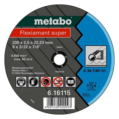 Metabo Příslušenství - Řezný kotouč na ocel 125x22,23 mm 616107000