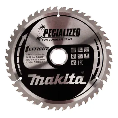 Makita Příslušenství - Pilový kotouč na dřevo 216x30 mm, 45 zubů E-06971