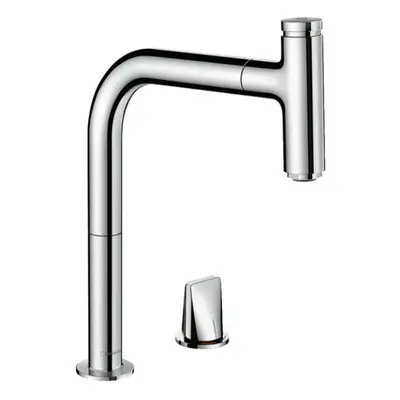 Hansgrohe M71 - Dřezová baterie Metris Select s výsuvnou koncovkou, 2-otvorová instalace, sBox, 