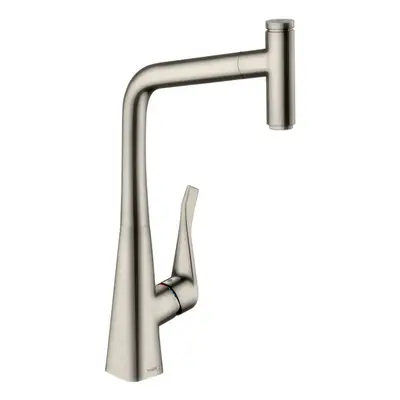 Hansgrohe M71 - Dřezová baterie M7115-H320 s výsuvnou sprškou, sBOX, vzhled nerezu 73803800