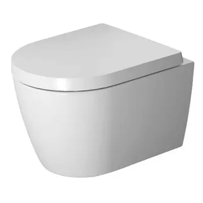 Duravit ME by Starck - Závěsné WC Compact, Rimless, s WonderGliss, bílá/matná bílá 25300926001