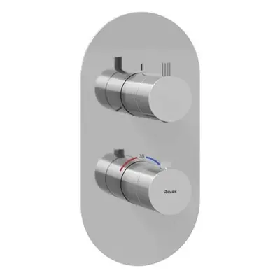 Ravak Espirit - Termostatická baterie pod omítku, pro 3 spotřebiče, chrom X070209