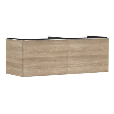 Hansgrohe Xelu Q - Umyvadlová skříňka, 50x136x55 cm, 2 zásuvky, přírodní dub/chrom 54068000