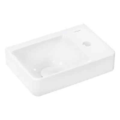 Hansgrohe Xelu Q - Umývátko 36x25 cm, bez přepadu, otvor pro baterii vpravo, SmartClean, bílá 61