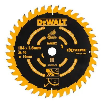 DeWALT Příslušenství - Pilový kotouč 184x16 mm, 40 zubů DT1668