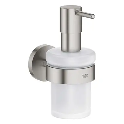 Grohe QuickFix Start - Dávkovač mýdla s držákem, sklo/supersteel 41195DC0