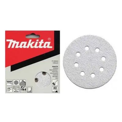 Makita Příslušenství - Brusný papír K400, průměr 125 mm, 10 ks P-33423