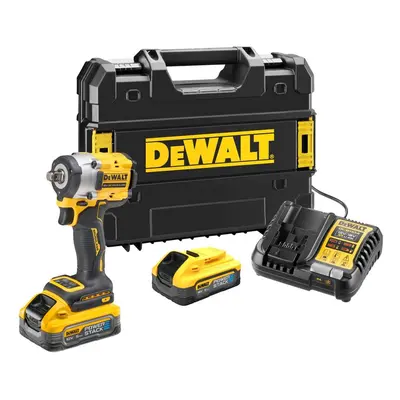 DeWALT Nářadí - 18V AKU rázový utahovák, 2x aku 5,0 Ah POWERSTACK, nabíječka DCF921H2T