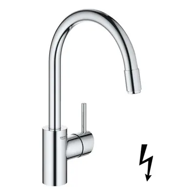 Grohe Concetto - Dřezová baterie s výsuvnou sprškou, chrom 31212003