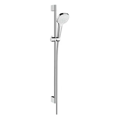 Hansgrohe Croma Select E - Set sprchové hlavice, tyče a hadice, EcoSmart, bílá/chrom 26595400