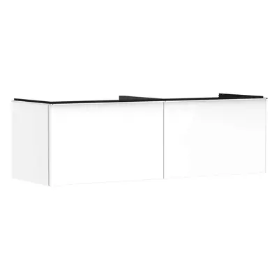 Hansgrohe Xelu Q - Umyvadlová skříňka, 50x156x55 cm, 2 zásuvky, lesklá bílá/chrom 54070000