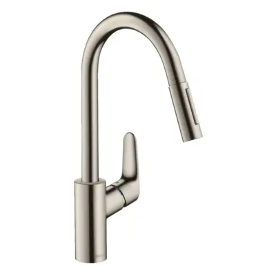 Hansgrohe Focus M41 - Dřezová baterie s výsuvnou sprškou, vzhled nerezu 31815800