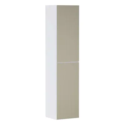 Hansgrohe Xevolos E - Vysoká skříňka 40x176x36 cm, 2 dvířka, panty vpravo, matná bílá/bronz 5422